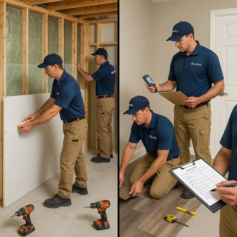 Repairs and Reconstruction process in Cahokia, IL